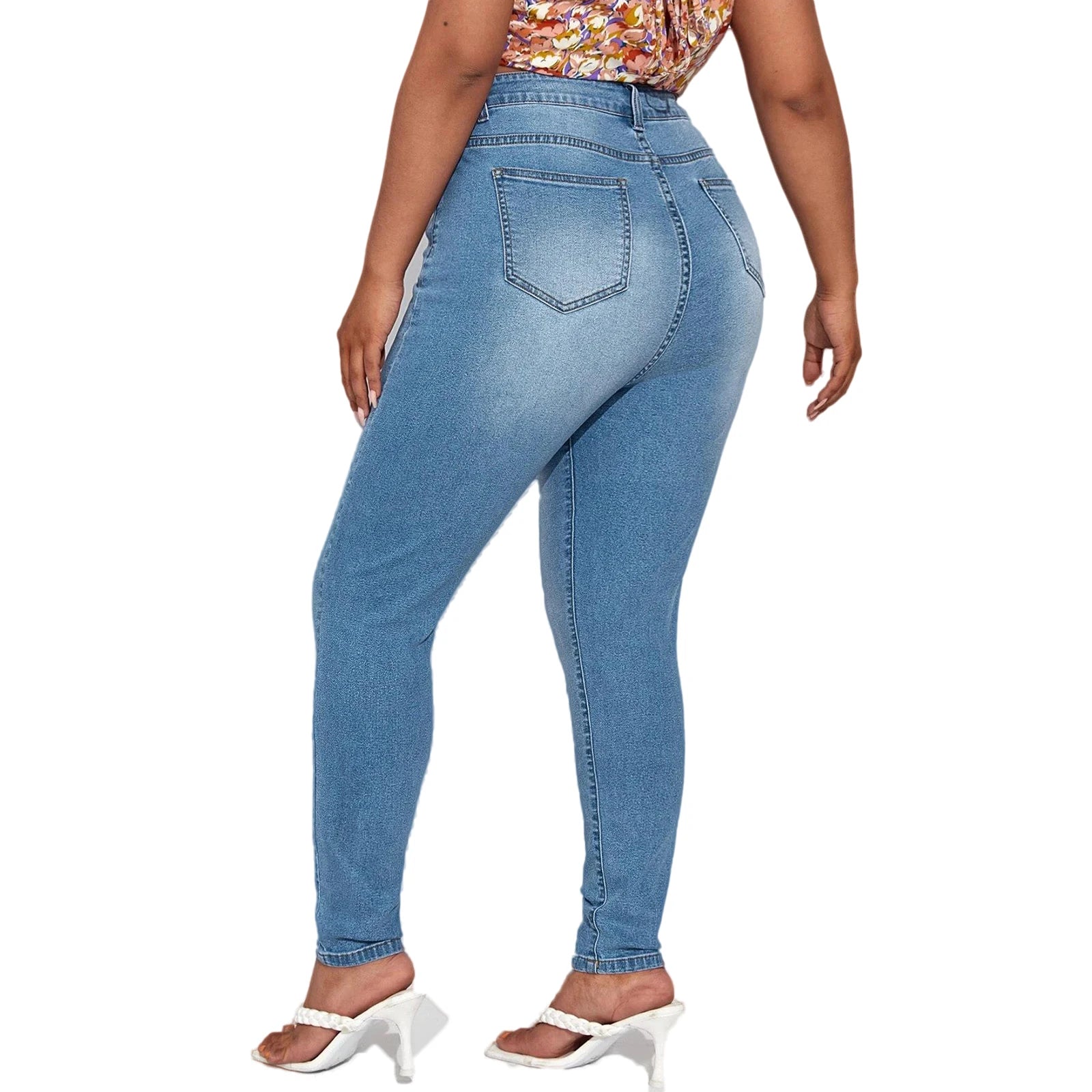 Plus Size High Stretch Skinny Jeans