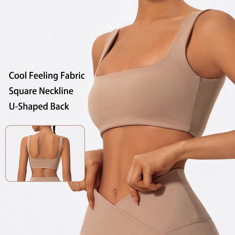 Ctenkevet Women’s Shockproof Backless Sports Bra