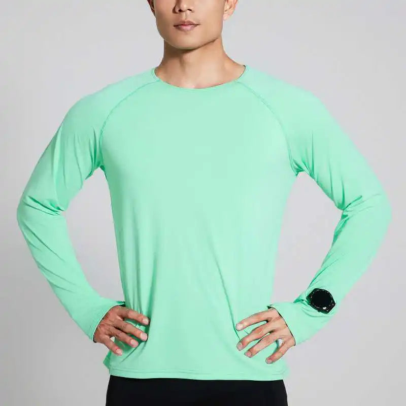 Men’s UPF 50+ UV Protection Long Sleeve Rash Guard