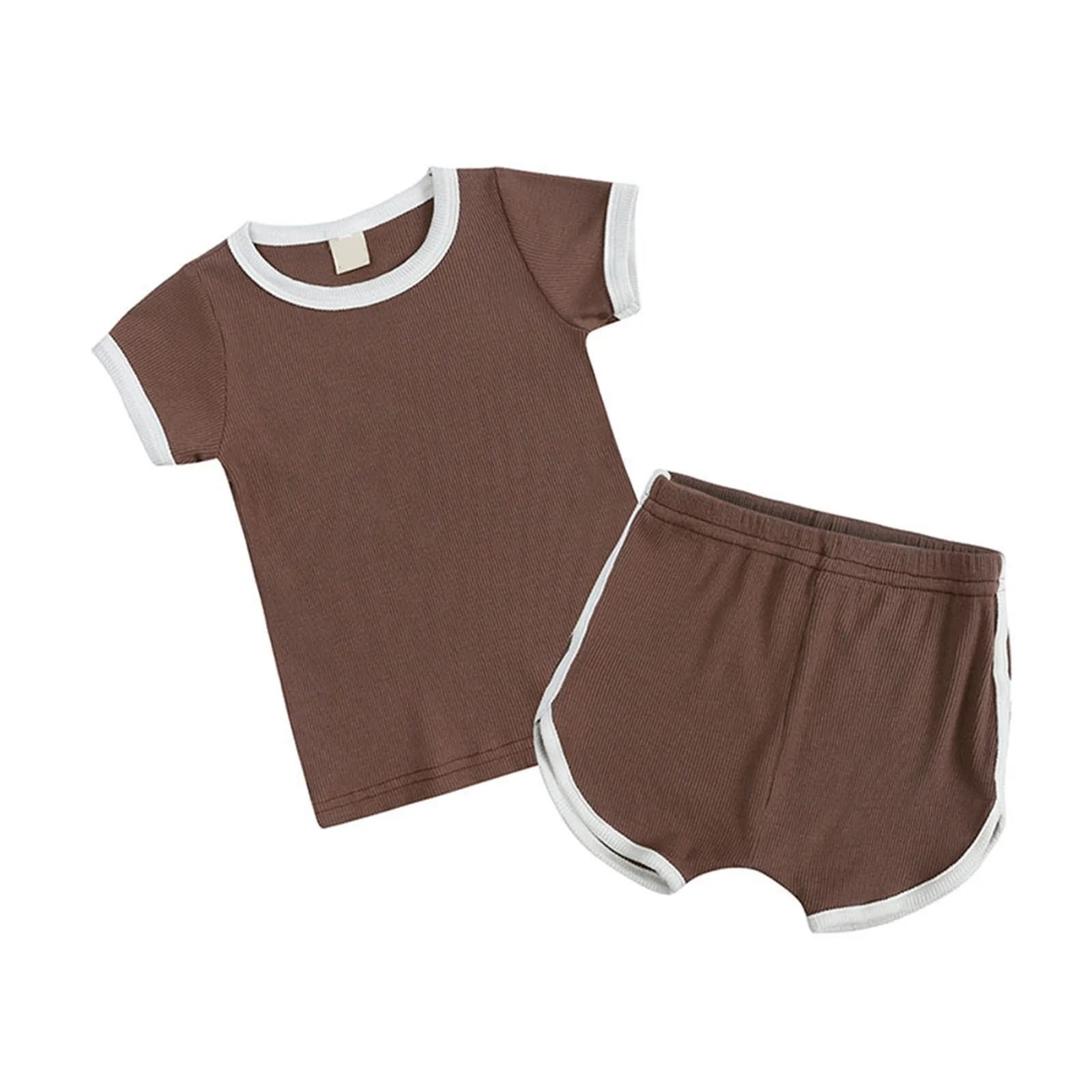 Kids Summer Sweat-Wicking Tee & Shorts Set
