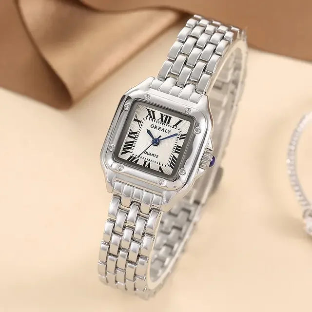LuxeSquare Women’s Gold Fashion Watch