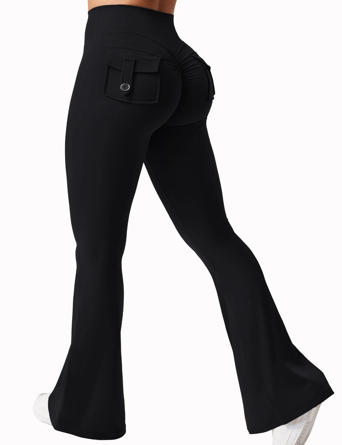 FlexWide Women’s High-Stretch Wide Leg Yoga Leggings with Pockets