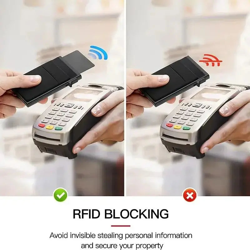 SlimGuard RFID-Blocking Metal Wallet