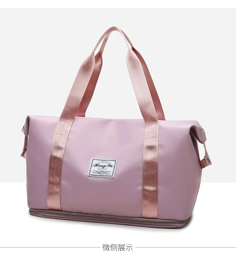 UNIXINU Waterproof Nylon Travel Duffle Bag for Women – Large Capacity Tot