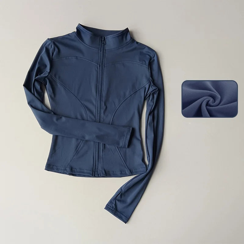 Women’s Slim Fit Quick-Dry Zipper Sports Jacket