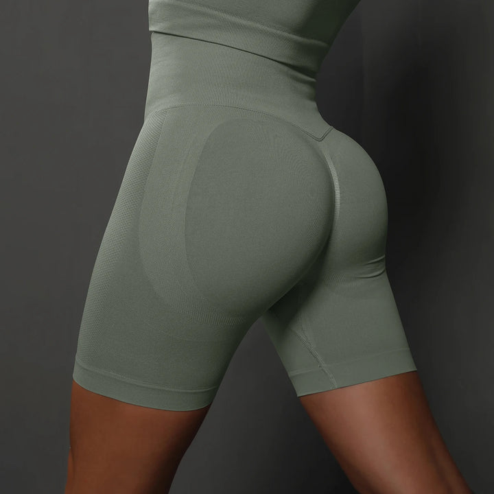 Women’s Seamless High-Waist Yoga & Sports Shorts