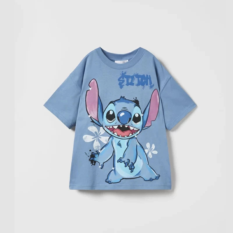 Printed Cartoon Mickey T-Shirt – Summer Fun for Kids!