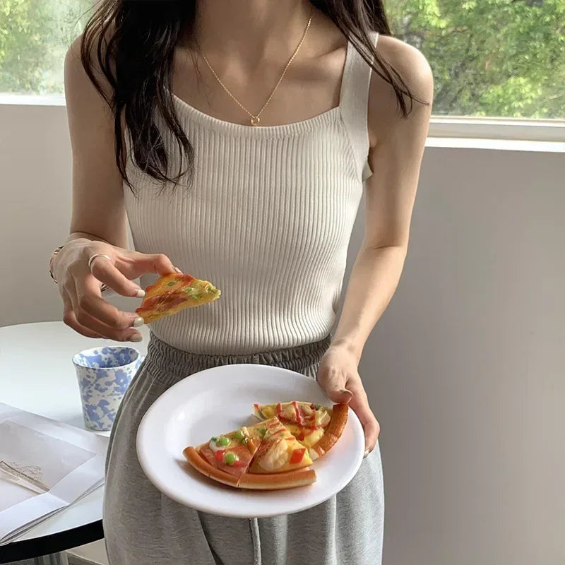 2025 Spring Women’s Strappy Crop Tank