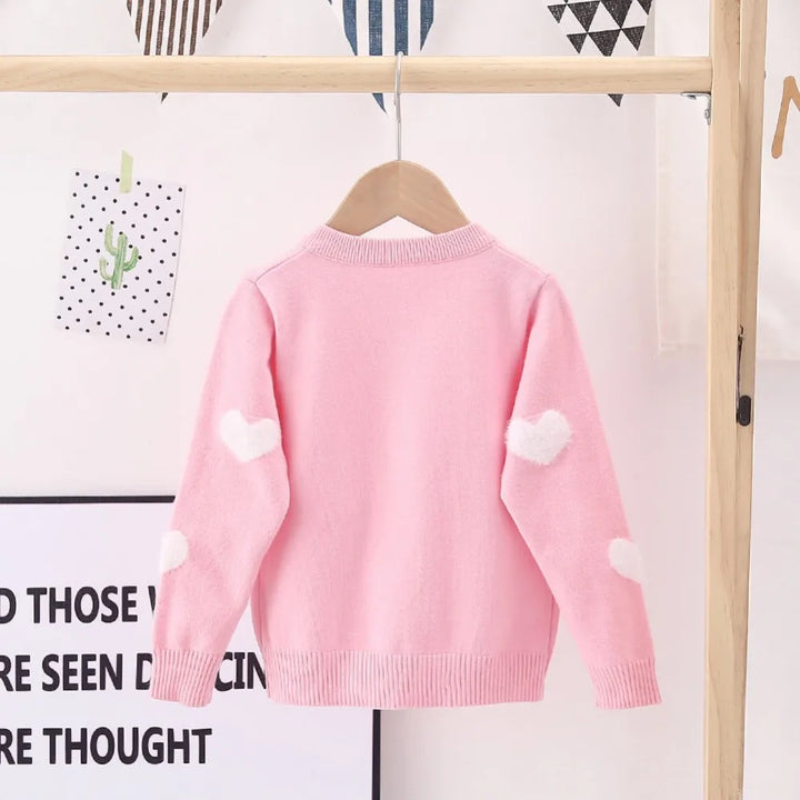 Autumn Girls Knit Cardigan Sweater