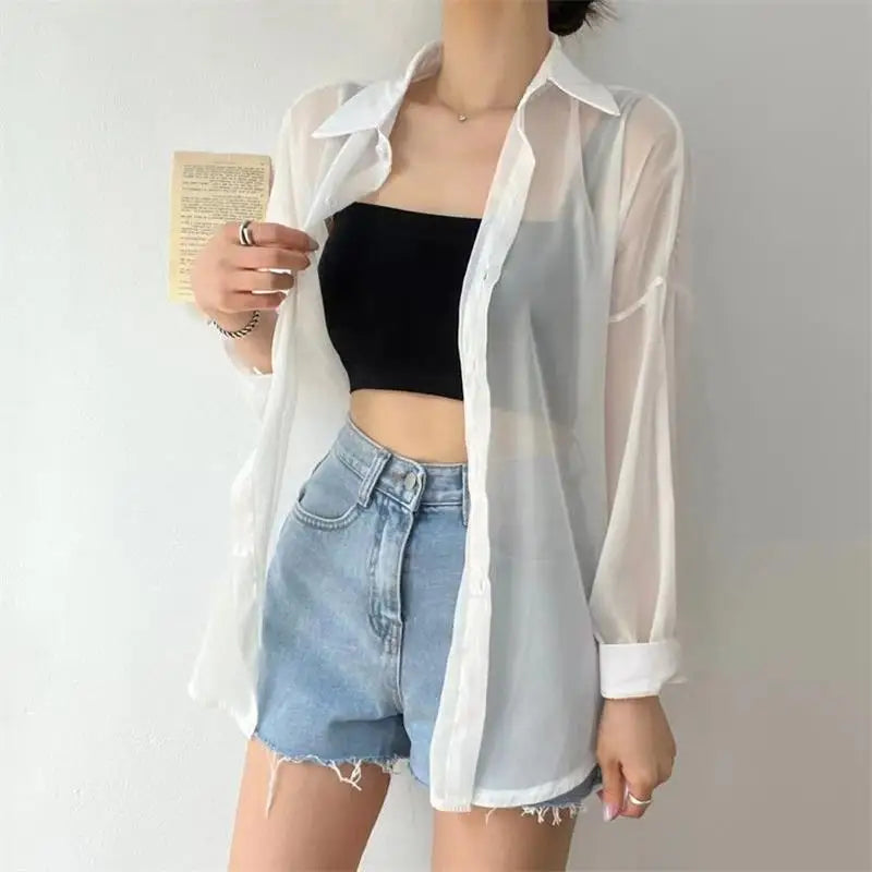 Women’s Sheer Chic Sun-Proof Tops (7 Colors)