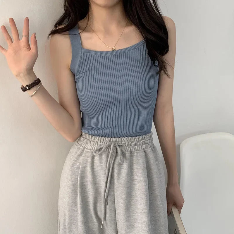 2023 Spring Women’s Strappy Crop Top