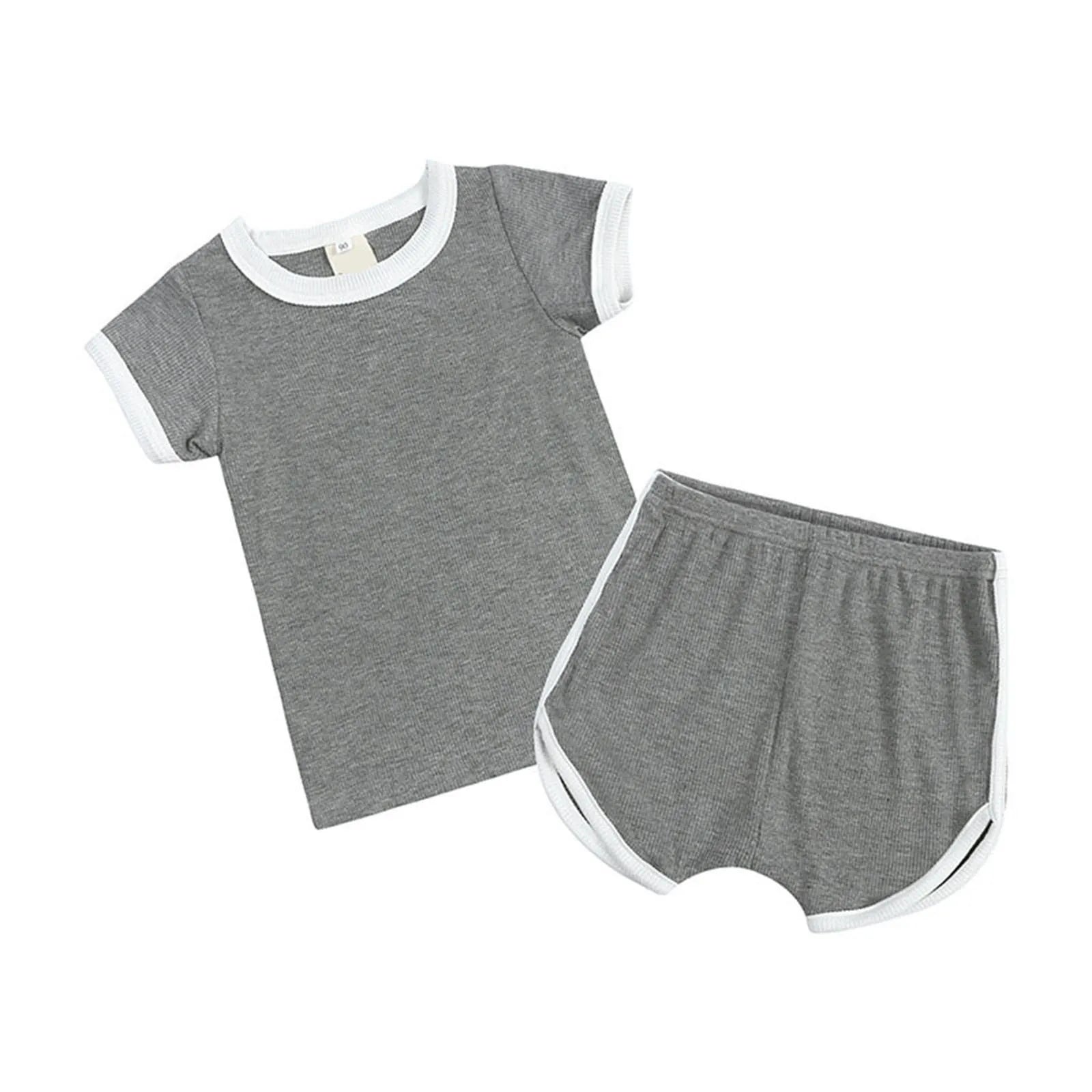 Kids Summer Sweat-Wicking Tee & Shorts Set