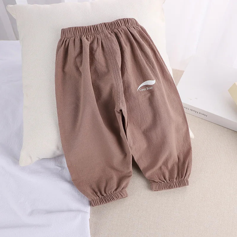 BreezeGuard Kids' Anti-Mosquito Cotton Linen Pants