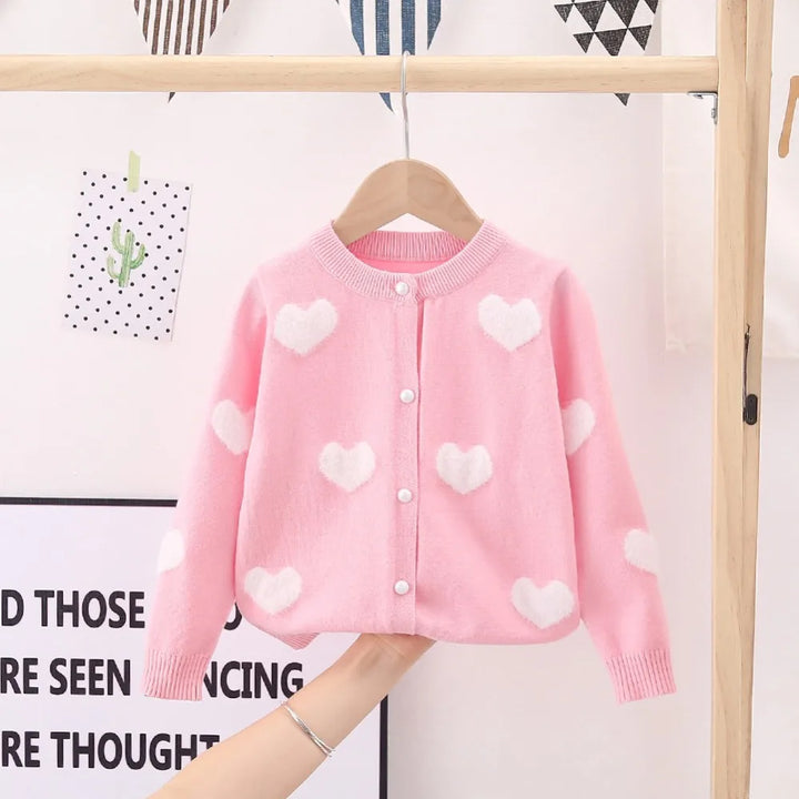 Autumn Girls Knit Cardigan Sweater