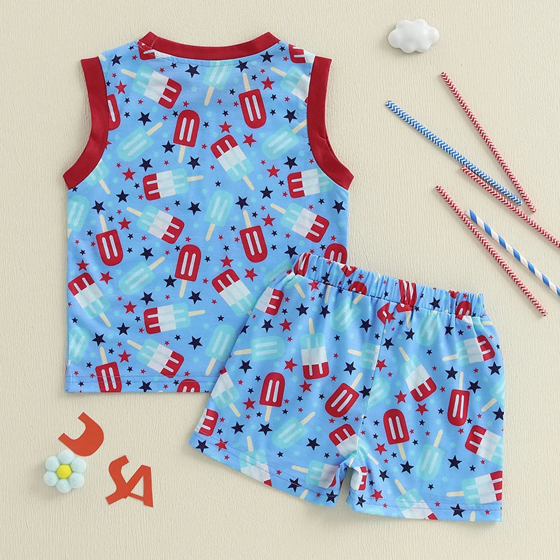Toddler Boy 4th of July Tank & Shorts Set