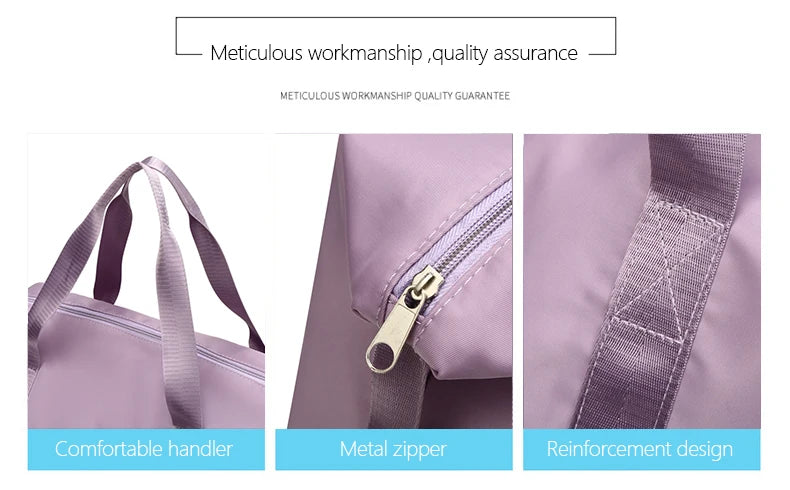 UNIXINU Waterproof Nylon Travel Duffle Bag for Women – Large Capacity Tot