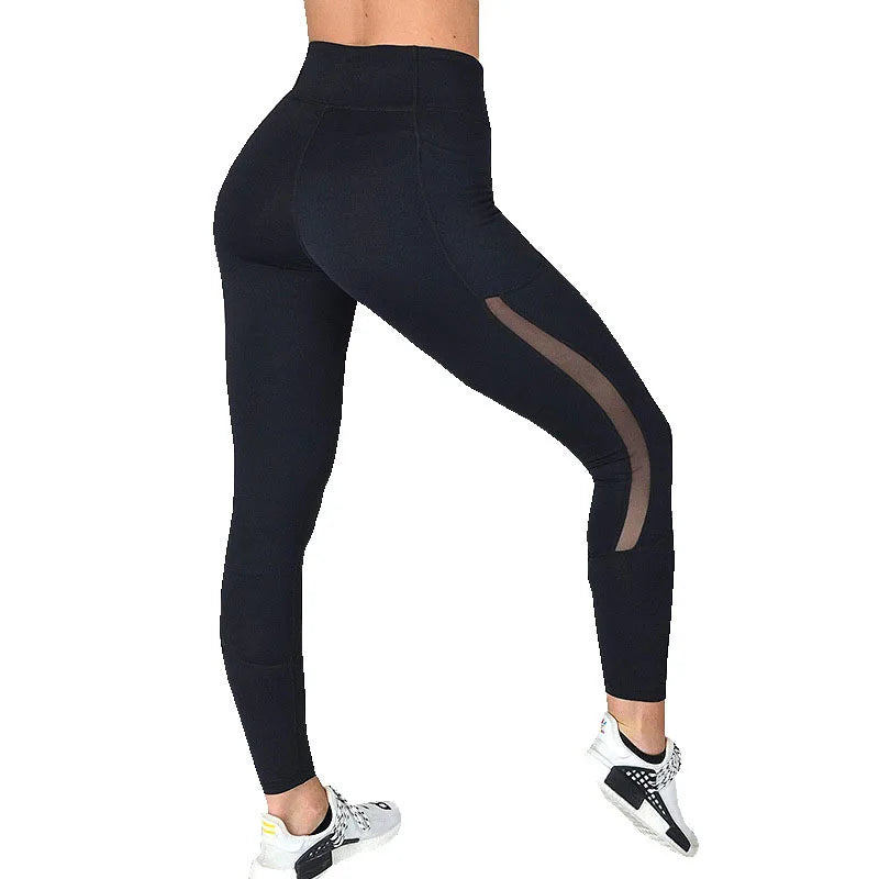 Women’s Cropped Sports Leggings with Side Pockets