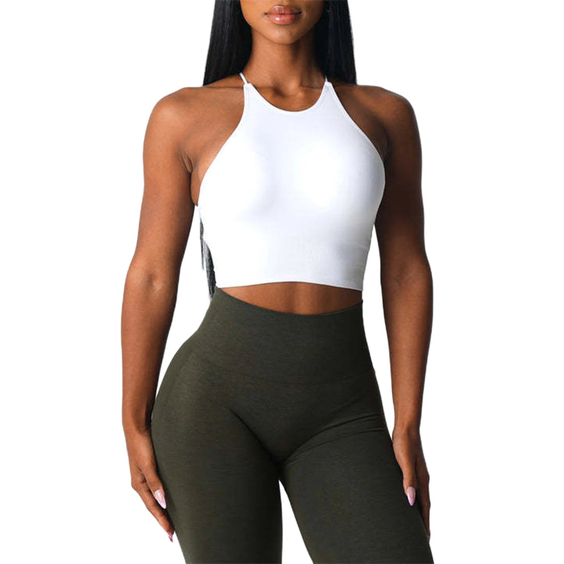 Women’s Seamless Solid Color Sports Bra