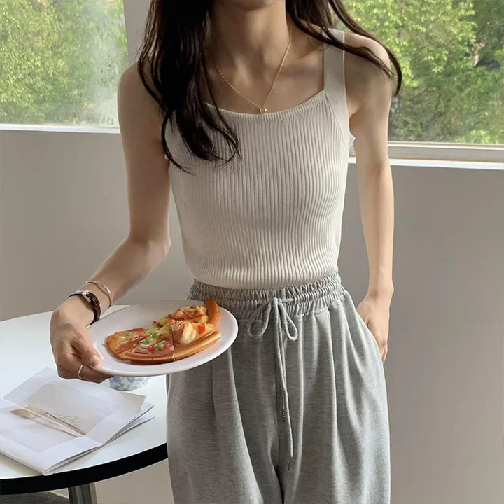 2023 Spring Women’s Strappy Crop Top