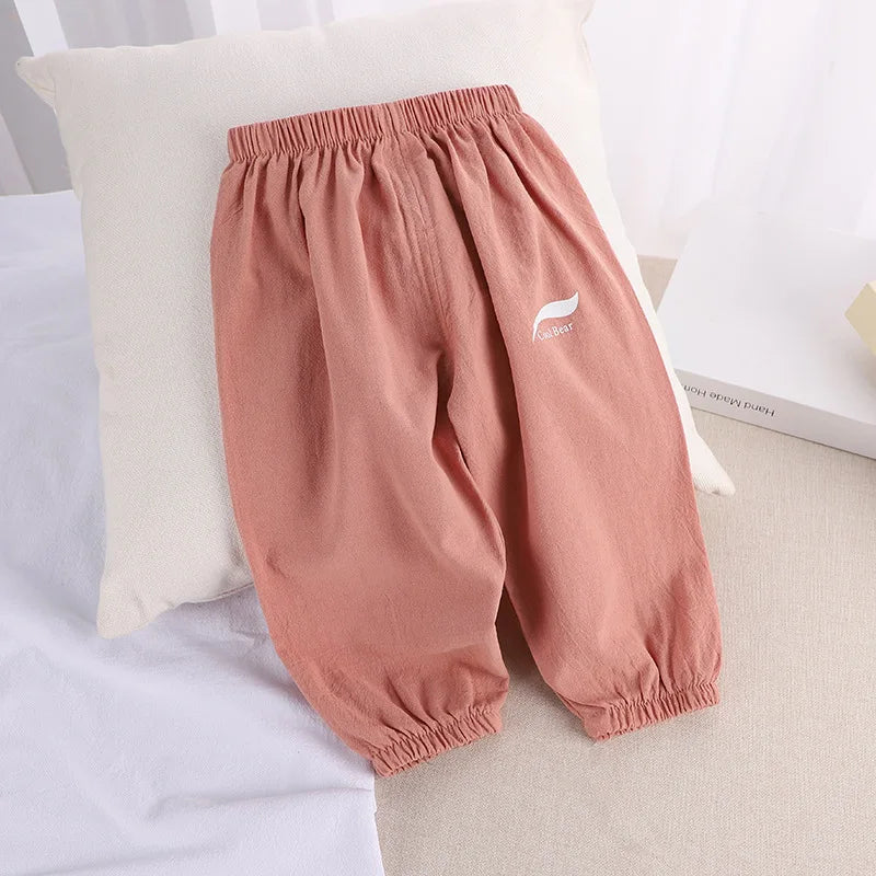 BreezeGuard Kids' Anti-Mosquito Cotton Linen Pants