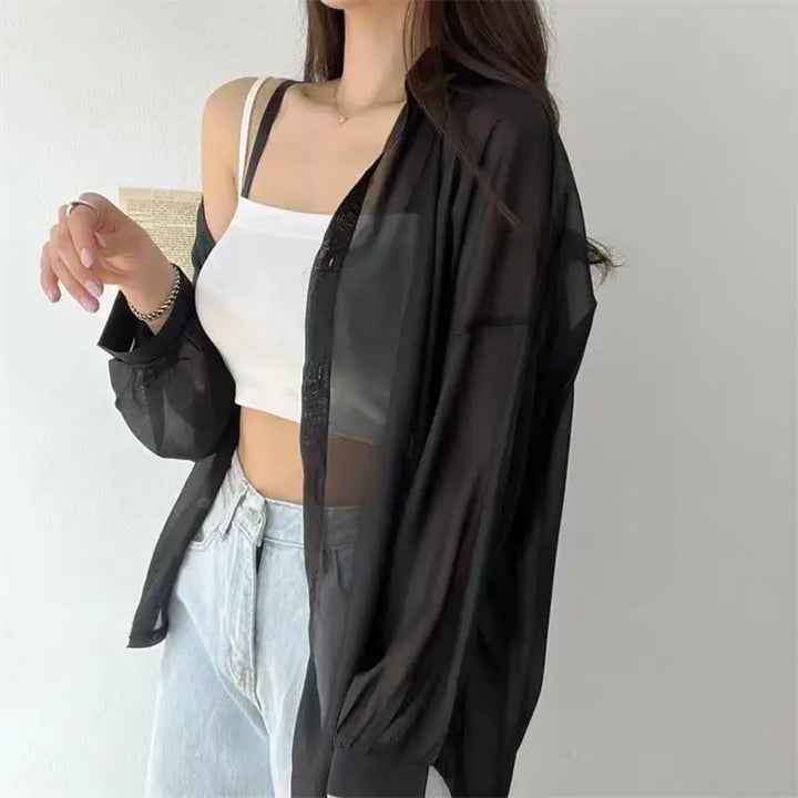 Women’s Sheer Chic Sun-Proof Tops (7 Colors)