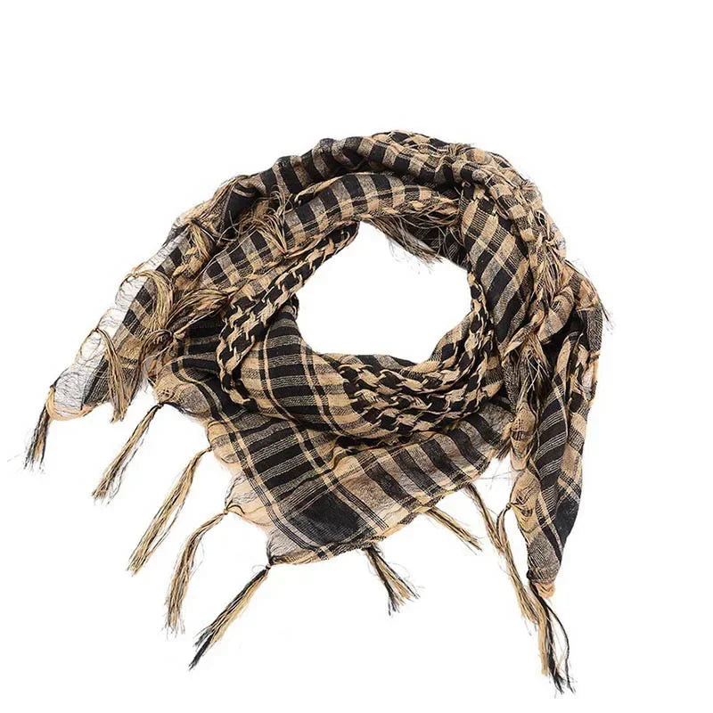 Lightweight Tactical Plaid Scarf for Women & Men