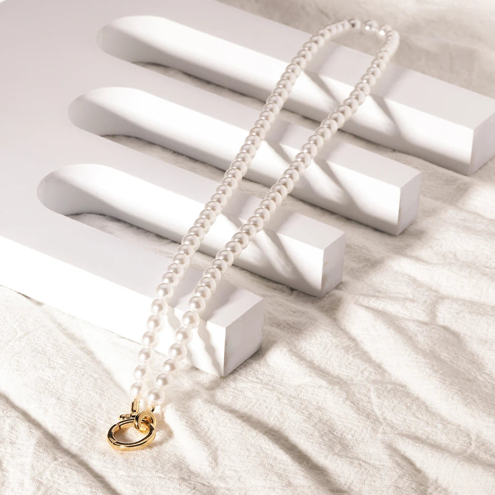 18K Gold Freshwater Pearl Choker Necklace