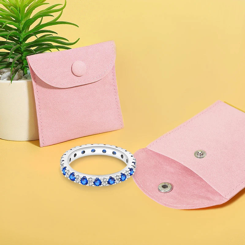 Women’s 925 Silver Blue Zircon Ring