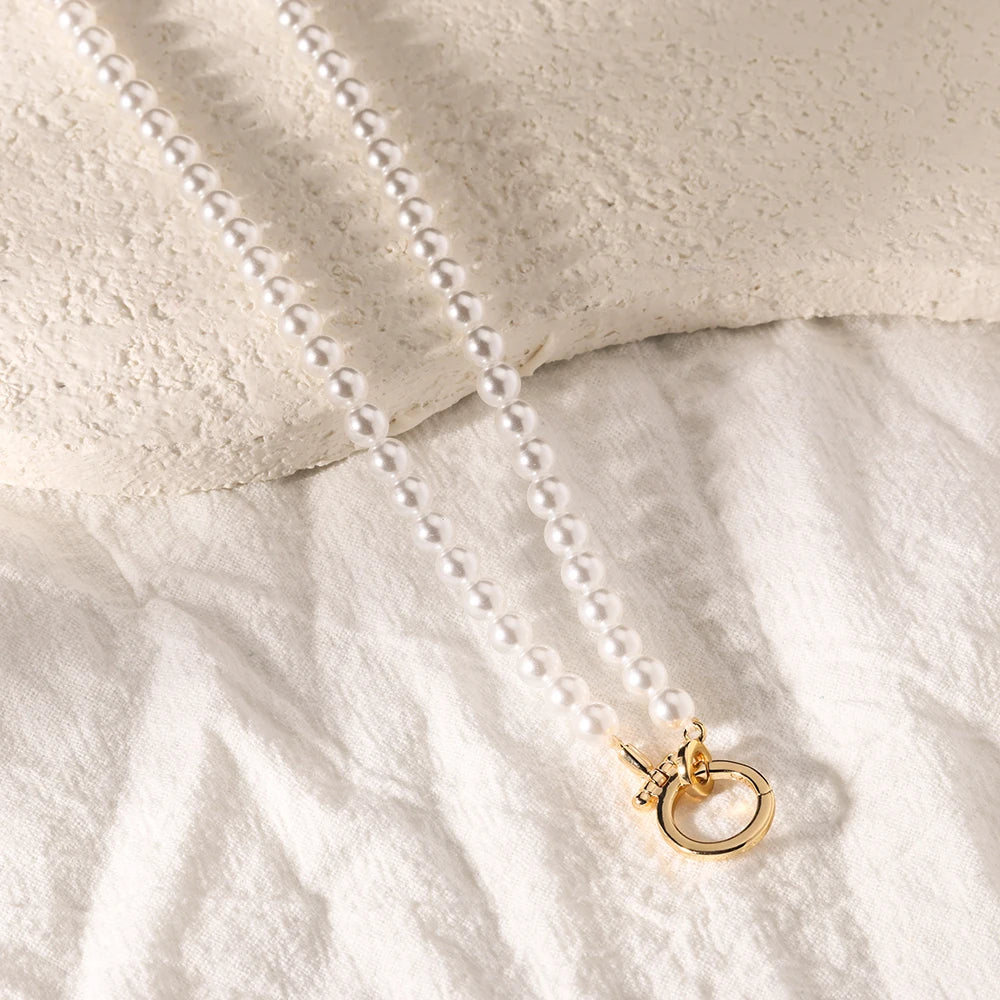 18K Gold Freshwater Pearl Choker Necklace