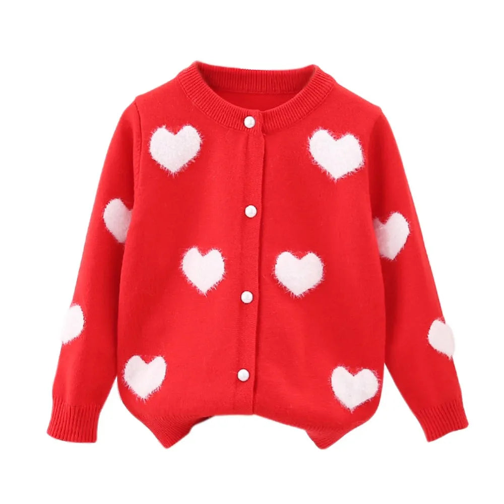 Autumn Girls Knit Cardigan Sweater